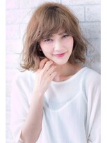 ヘアーアートシフォン 池袋西口店(Hair art chiffon)&nbsp;大人かわいいブルージュアシメで似合わせカットヴェールウェーブ