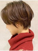 【December】センターパート ハンサムショート