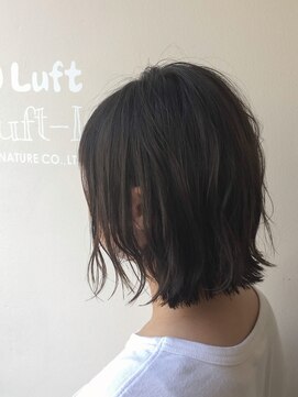 Luft 黒髪 暗髪 外ハネボブ L ルフト Luft のヘアカタログ ホットペッパービューティー