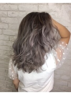 アジールヘア 赤羽駅南口店(agir hair) バレイヤージュカラー/ホワイトグレージ