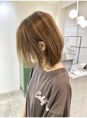 極細ハイライト/ブロンドベージュ/氏川洸希/多摩センター
