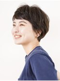 切りっぱなしボブ美髪ピンクブラウンエアリーロング[銀座]