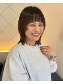 切りっぱなしボブ
