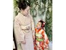 七五三7歳祝着＋ヘア(洋髪)＋お母様訪問着＋ヘアセット