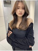 シースルーバング 韓国ヘア レイヤー