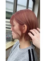 アリスバイブランニューリブ 難波店(ALICE by Brandnew×LIV)&nbsp;難波美容室　派手すぎないピンクベージュカラー/ピンクカラー