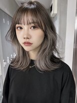 サイン 表参道(SIGN)&nbsp;韓国ヘアーハッシュカットレイヤーカットグレージュブリーチ無し