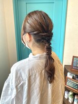 セラヴィ ゆるふわ編み下ろしヘア