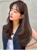 【Lond ambre】レイヤー/似合わせカット/グレージュ/前髪/顔周り