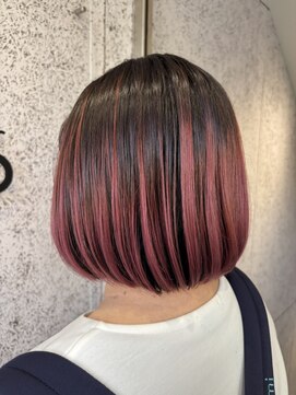 銀座ラボ 千葉店(LA BO) レッドバレイヤージュカラー