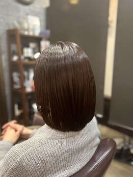 フラワーオーガニック(flower organics) 【フラワーオーガニック青池】　～艶モノトーンミディ髪～