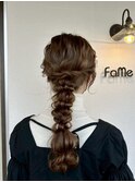 ヘアセット×あみおろし