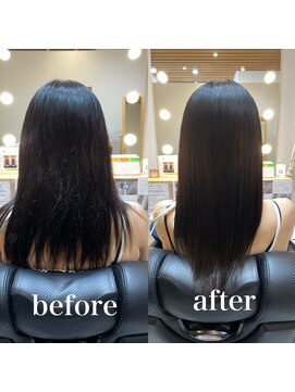 ツヤと髪 クリム(crim) 髪質改善ヘアエステ ロング 白髪染め 30代、40代、20代