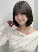 【長谷川】黒髪艶感ナチュラル韓国ボブ