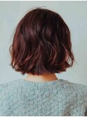 ミディアムボブ20代/30代/40代/庭瀬