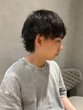 ジルバイジアン(JILL by GIEN) メンズ/スパイラルパーマ/マッシュショート