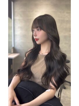 アンダーバーホワイト(_WHITE) お顔まわりカット&オリーブベージュ♪