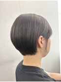 20代30代ショート前髪あり前髪なし顔周りレイヤーカットオリーブ