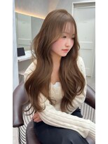 ロンド レア 天神大名店(Lond Le’a)&nbsp;黒髪カタログ/オリーブグレー/ココアベージュ/小顔に見せるヘア