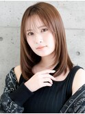 シースルーバング内巻き軽めレイヤー【淡路/上新庄】