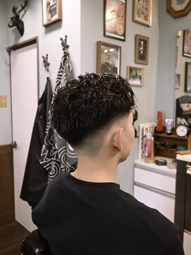 かき上げパーマ