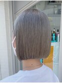 ボブ×グレージュ
