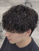 オーバル ジングウマエ(OVARL jingumae) 縦落ちツイストスパイラルパーマラウンドマッシュ