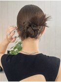 韓国ヘアダークアッシュ前髪カットミディアム_ba581061