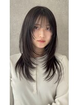 ミレバイジェニー (mirae by geny) 大人気!!透明感カラー×ハッシュカットA