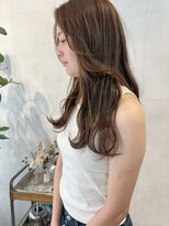 ミント(mint) ☆オリーブベージュ☆ブリーチなしダブルカラー☆レイヤーカット