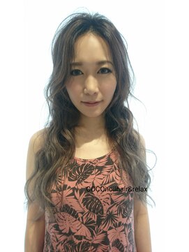 ココノイル ヘア アンド リラックス(COCOnoil hair&relax) violetアッシュ　カラー　イルミナカラー