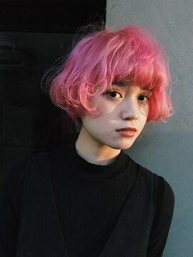 ピープル(people) [people]キャンディーピンクのミニボブ