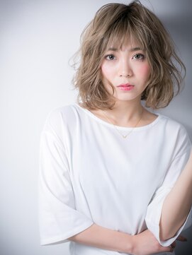 カバーヘア ブリス 大宮西口(COVER HAIR bliss) 個性的カラーx無造作カールの外国人風セミディs大宮20代30代40代