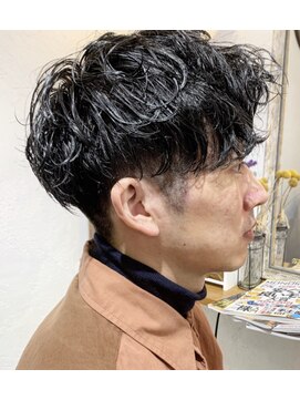 ホロホロヘアー(Hair) ホロホロ　スパイラル風パーマシルバーカラー