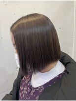 スタジオフォーエイチ(STUDIO 4H)&nbsp;ボブ/切りっぱなしボブ/パープルグレージュ/アッシュグレイ/韓国