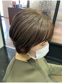 ”白髪ぼかしハイライト”を白髪がない人にやってみた 