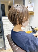 30代/40代/50代・絶壁解消・小顔前下がりショートボブ【中村】