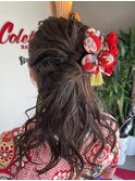 【卒業式セット　ヘアセット　ハーフアップ】