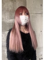 ガルボ ヘアー(garbo hair) #高知 #美容室 #ピンク #グラデーション #ハイトーン #20代