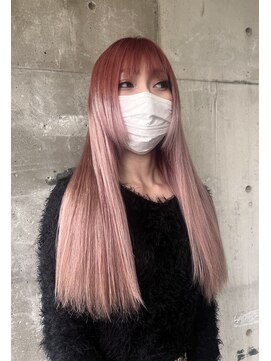 ガルボ ヘアー(garbo hair) #高知 #美容室 #ピンク #グラデーション #ハイトーン #20代