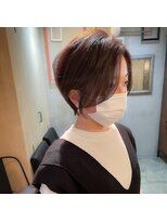 ハッチ(HACCH)&nbsp;前髪あり大人ショートボブ 立川駅 Instagram@e___kudo