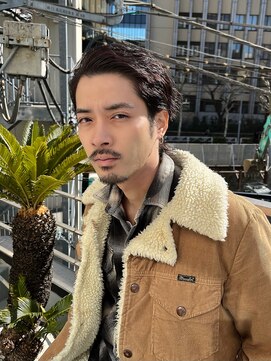 ピープスアンドスー 表参道 渋谷(Peeps&Suu.) メンズカット パーマ オールバック 七三