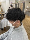 ツーブロマッシュ×ソフトパーマ