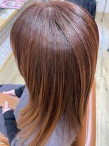 美容室 オグニ(OGUNI) アプリコットオレンジ★さらさらつやつやストレート!!