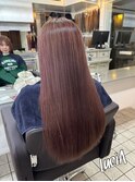 【レミー100%/54cm】シールエクステ×ブラウンカラー