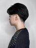 【メンズ限定】カット+タイトなシルエットのダウンパーマ+眉カット￥9009