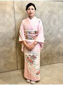 訪問着着付＋ヘアアレンジ