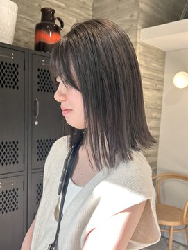 ヲタク(wotaku.) オリーブグレージュグレージュカラーダブルカラーくすみカラー