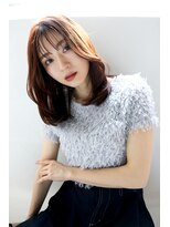 フィガロ ミーナ 東生駒店(FIGARO MINA)&nbsp;ツヤ感レイヤーミディ【小顔/ワンレン/ボブルフ】