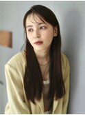 ツヤ髪スタイル　シースルーバング